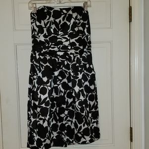 Black and white pieni pattern dress